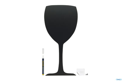 Lavagna Silhouette-Calice 50X23 Con Pennarello E Adesivi A Strappo Fb-Glass
