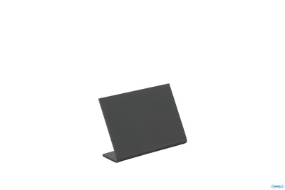 Set Da 5 Lavagne Da Tavola Nere A Forma Di L In Acrilico Formato A8 Cm 7,5X7X3,5 Tba-Bl-A8