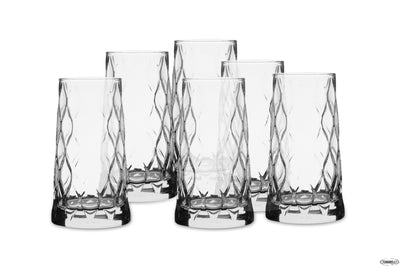 Leafy Fh Tumbler Long Drink Confezione Da 6 Pezzi - Cl 34,5 Diametro Cm.7,6 - H.14,0 - 420855-111185