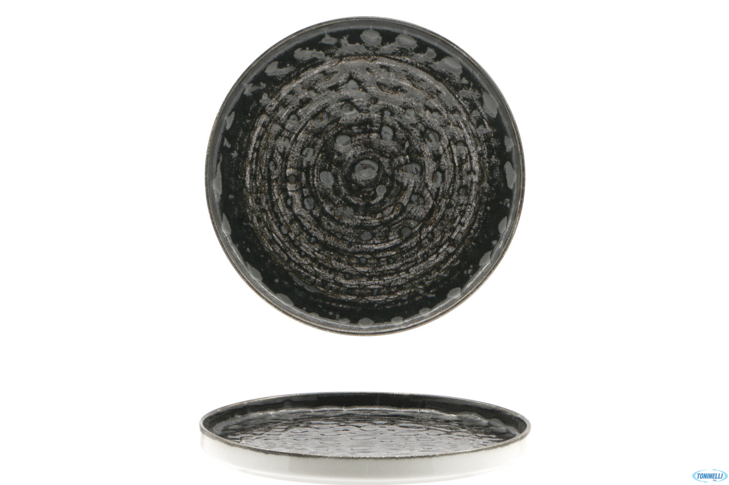 Matheria Black-Piatto Nordico In Porcellana Cm.28,5 H.1,5