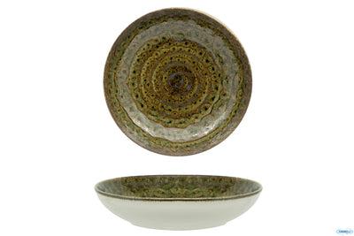 Matheria Green-Piatto Fondo Coupe In Porcellana Cm.20