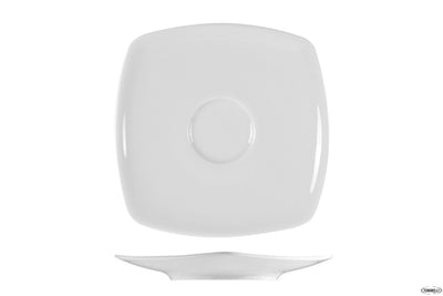 Piattino Per Tazza Caffe Medusa Bianco - Confezione da 12 Pz.
