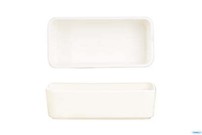 Mekkano Cream - Coppetta Porcellana Rettangolare Cm 15X7,5 Medium L9561