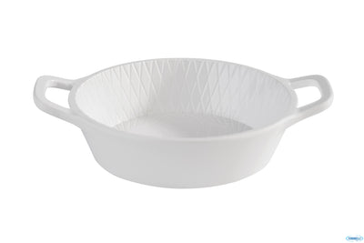 Mini-Tegamino Finger Melamina Bianco Con Manici Cm.8,5Xh.2,5 84775