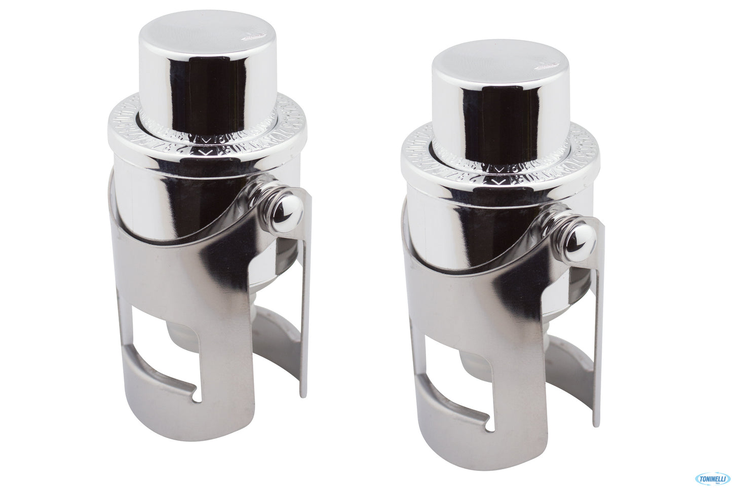 Mixage-Set 2 Tappi Champagne Inox Cm 4X7,5H 4527