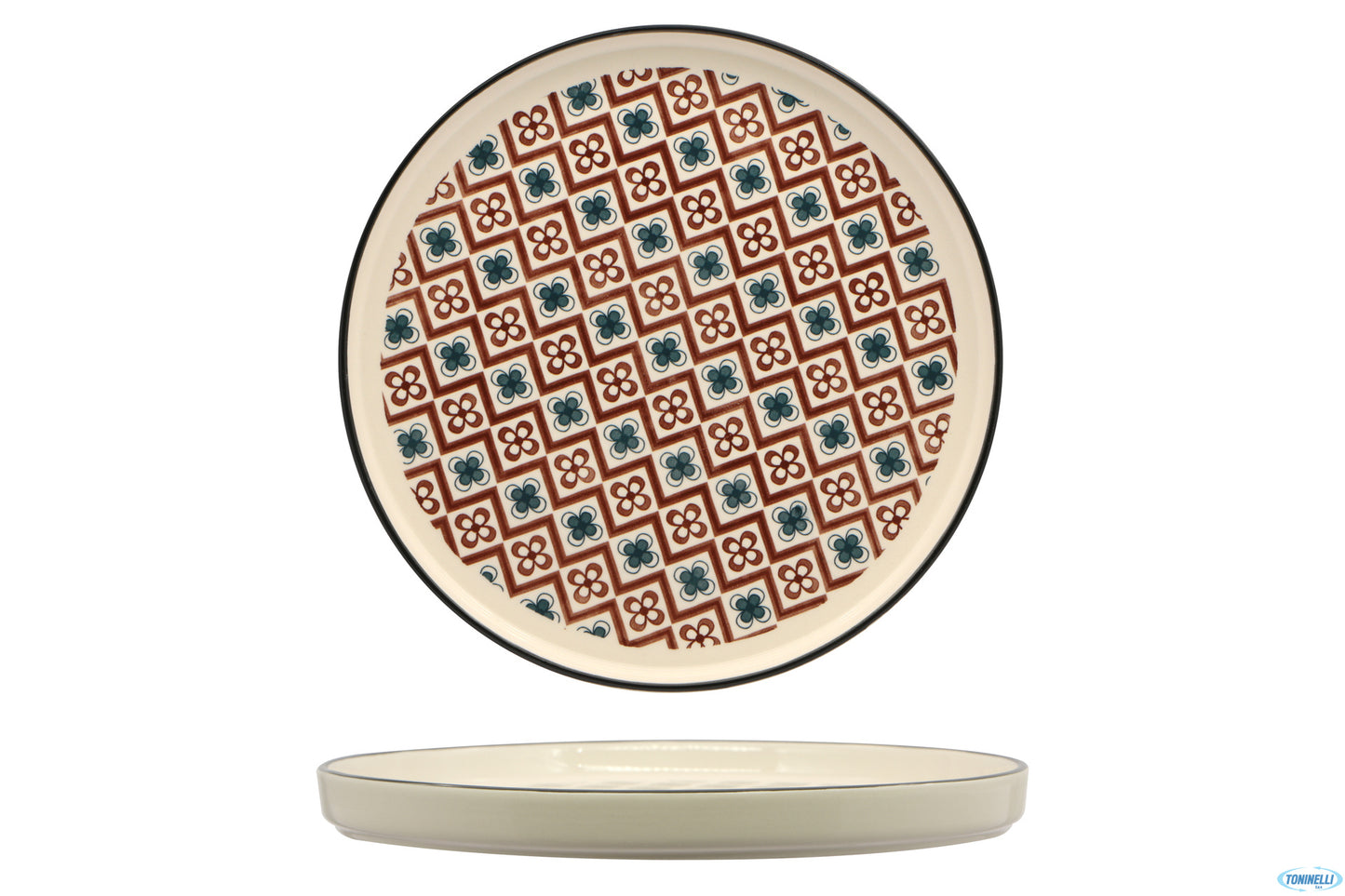 Mosaik-Piatto Nordic Cm.27 Brown Rh43880-27-J56Ci