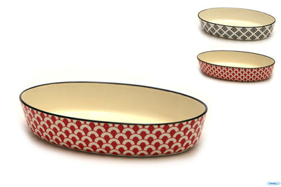 Mosaik-Pirofila Ovale Cm.24,5X16,5 Decori Assortiti Rh41671C-J1E