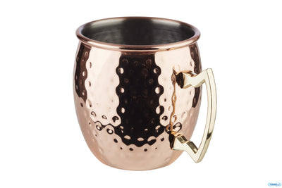 Moscow Mule 9 Cm, H: 10 Cm Cl 50 Acciaio Inossidabile, Superficie Martellata Effetto Rame