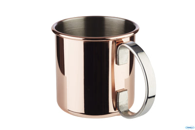 Moscow Mule Tazza 9 Cm, Altezza 9 Cm Acciaio Inossidabile, Color Rame 0,5 Litri