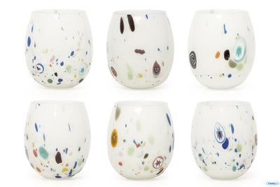 Murano - Confezione 6 Bicchieri Acqua Cl 35 Colore Bianco