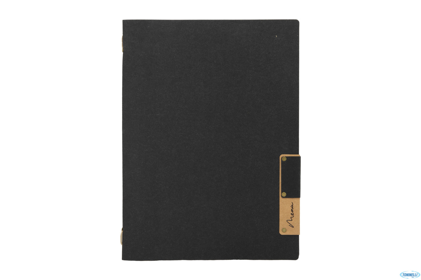 Nature-Portamenu In Fibra Naturale Completamente Impermeabile A4 Colore Nero Cm 24,5X34 Mc-Nta4-B