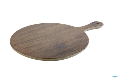 Oak-Vassoio Melamina Effetto Rovere Cm 30Xh.1,5 Cm Manico 12 Cm Melamina, Effetto Legno Di Rovere