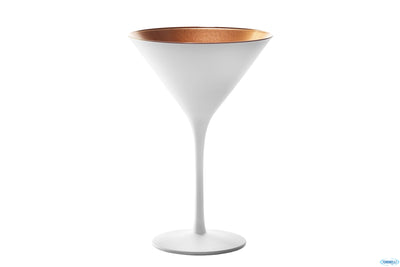 Calice Cocktail Olympic Bianco-Bronzo Cl.24 - H.17,2 - Ø Cm.11,6
