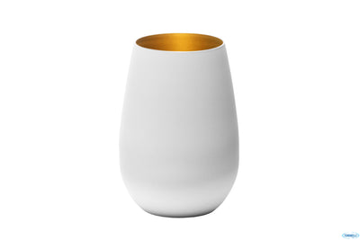Bicchiere Olympic Bianco-Oro Cl.46,5 - H.12 - Ø Cm.8,5