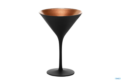 Calice Cocktail Olympic Nero-Bronzo Cl.24 - H.17,2 - Ø Cm.11,6