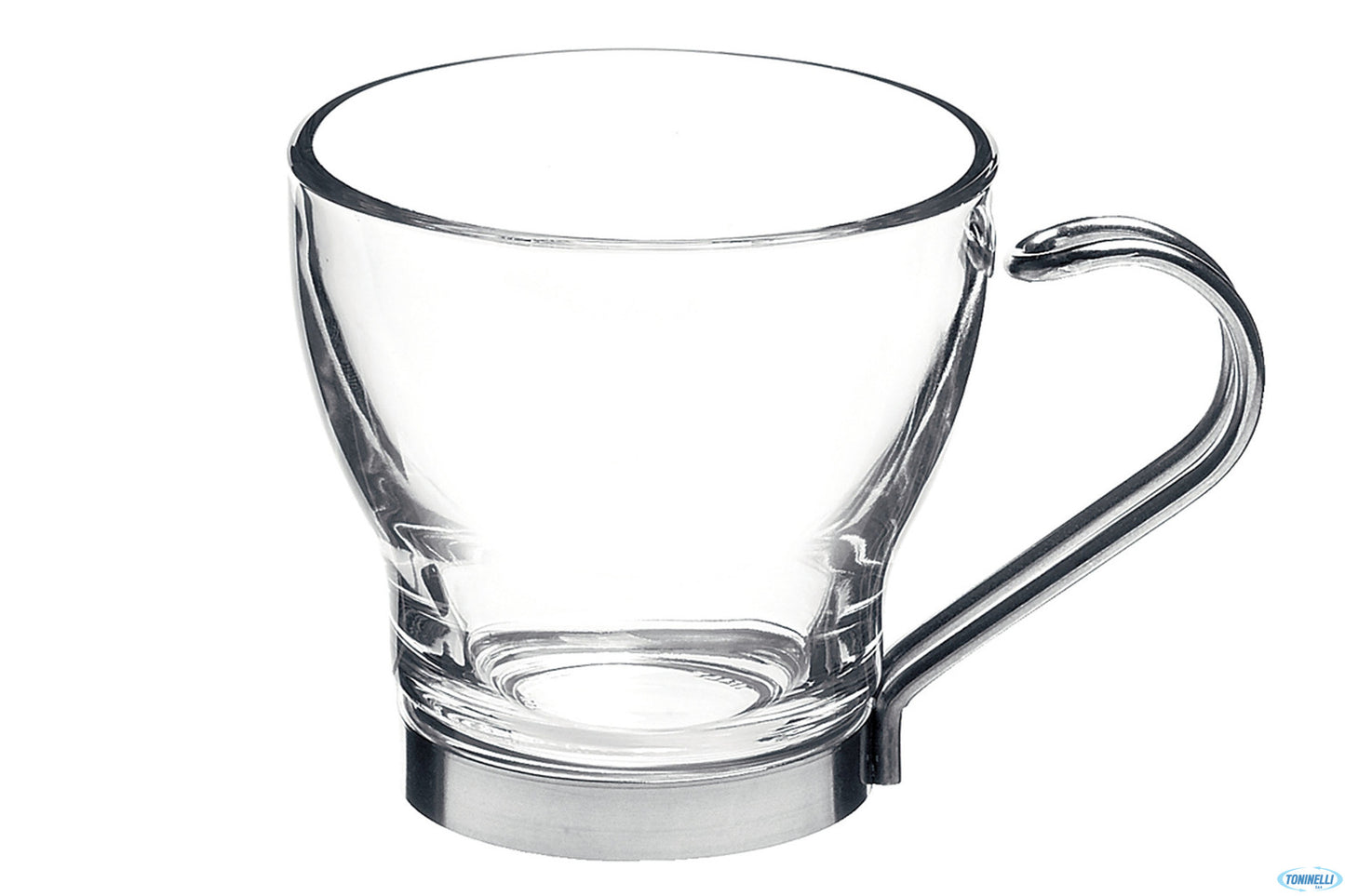 Oslo Punch - Confezione 3 Bicchieri Cl.11 Manico Acciaio Inox Temperato