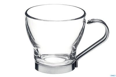 Oslo Punch - Confezione 3 Bicchieri Cl.11 Manico Acciaio Inox Temperato