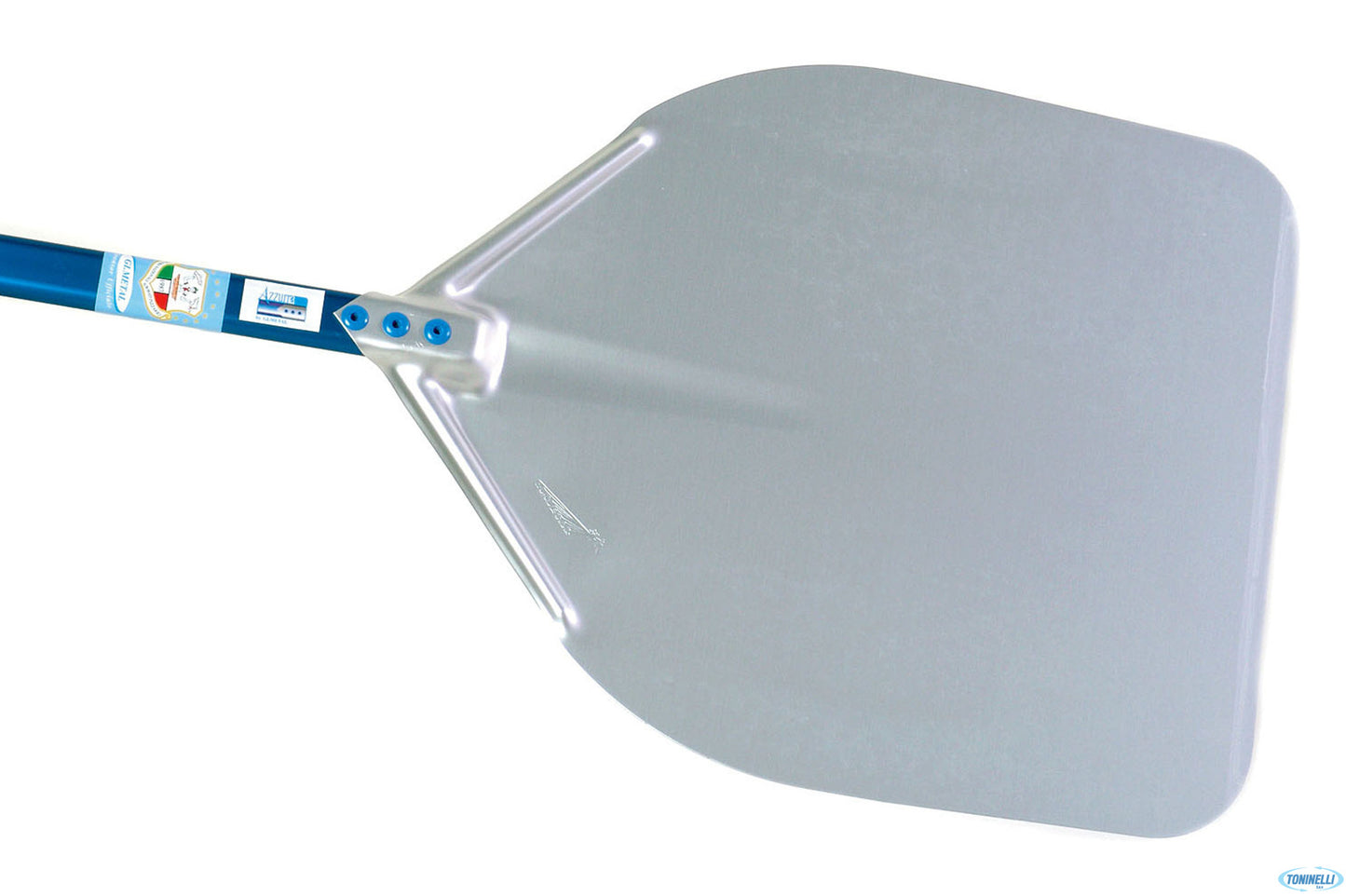 Azzurra - Pala Pizza Alluminio Rettangolare Cm.32 Manico Cm 150 A-32R