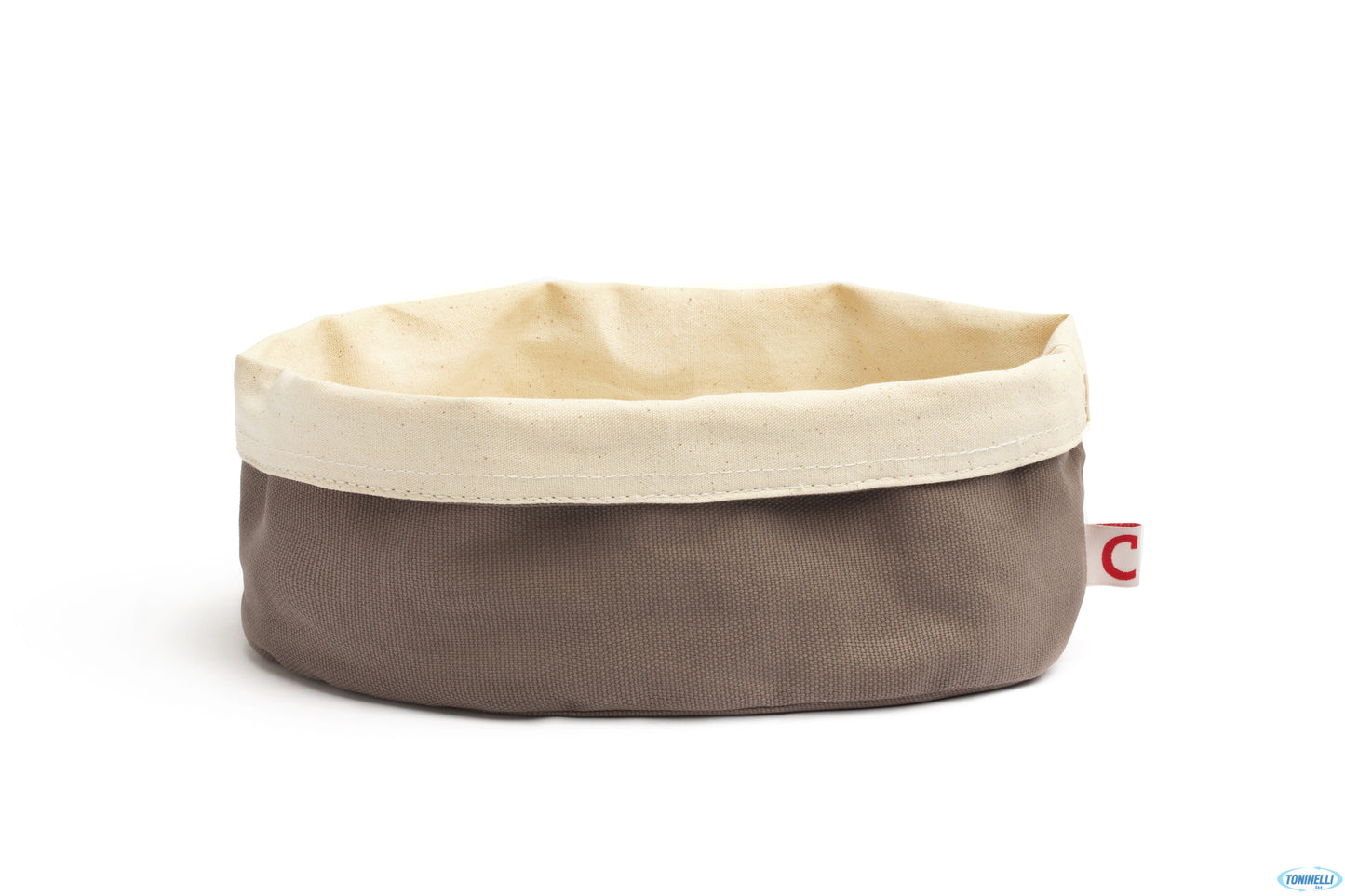 Paneras Y Enfriador - Porta Pane Ovale Cm 20X15 H.10 Cotone Grigio 7453