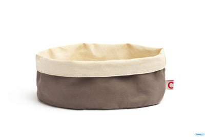 Paneras Y Enfriador - Porta Pane Ovale Cm 20X15 H.10 Cotone Grigio 7453