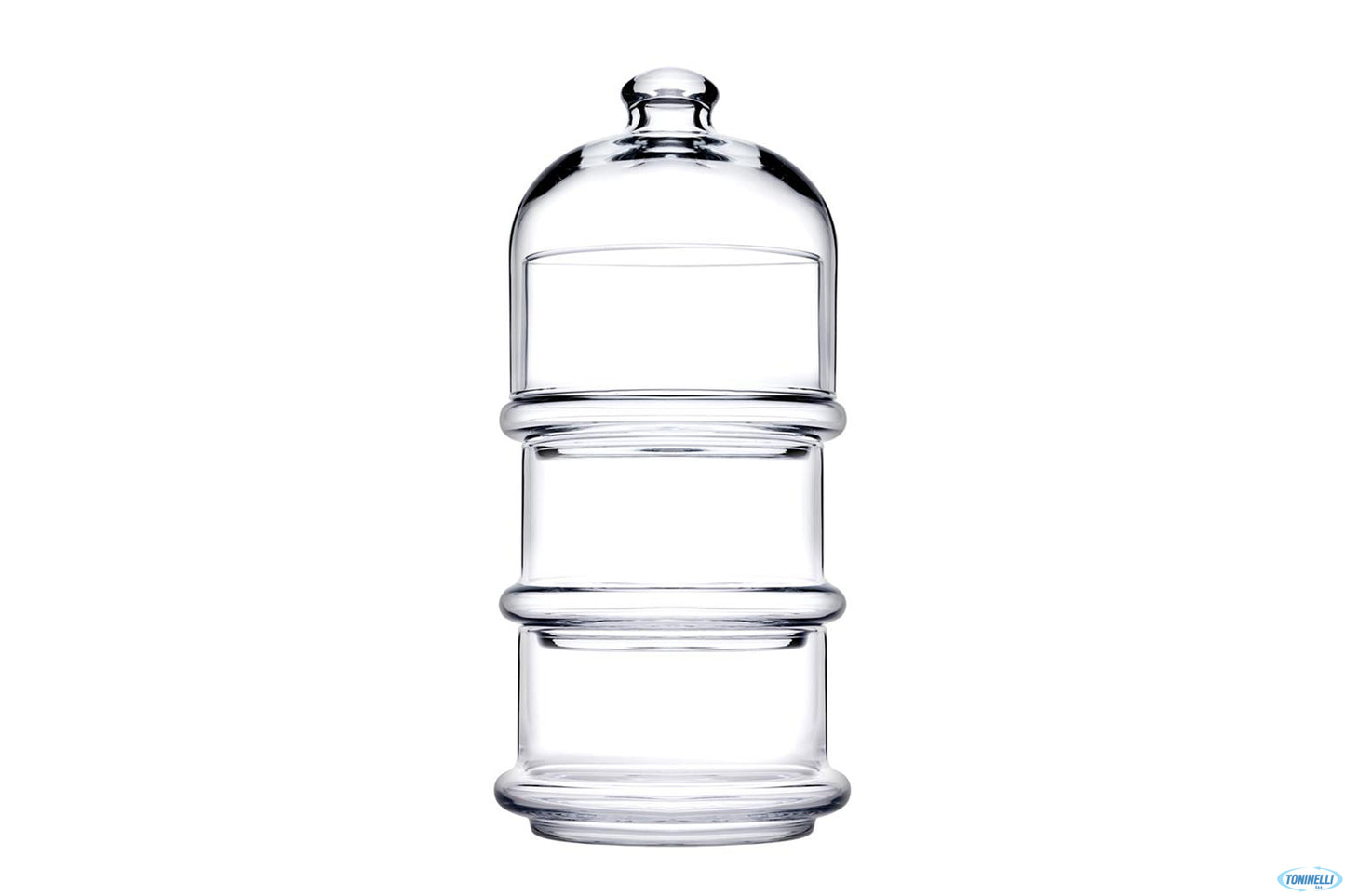 Patisserie-Set 3 Contenitori Con Cupola Cm 8,2X22H 96815