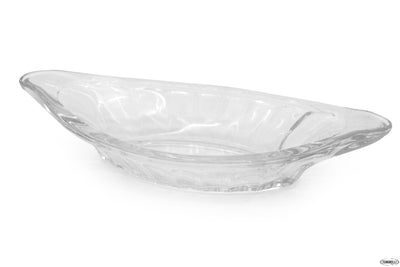 Piatto Vetro Banana Split Ovale Cm.23 Vetro 1625