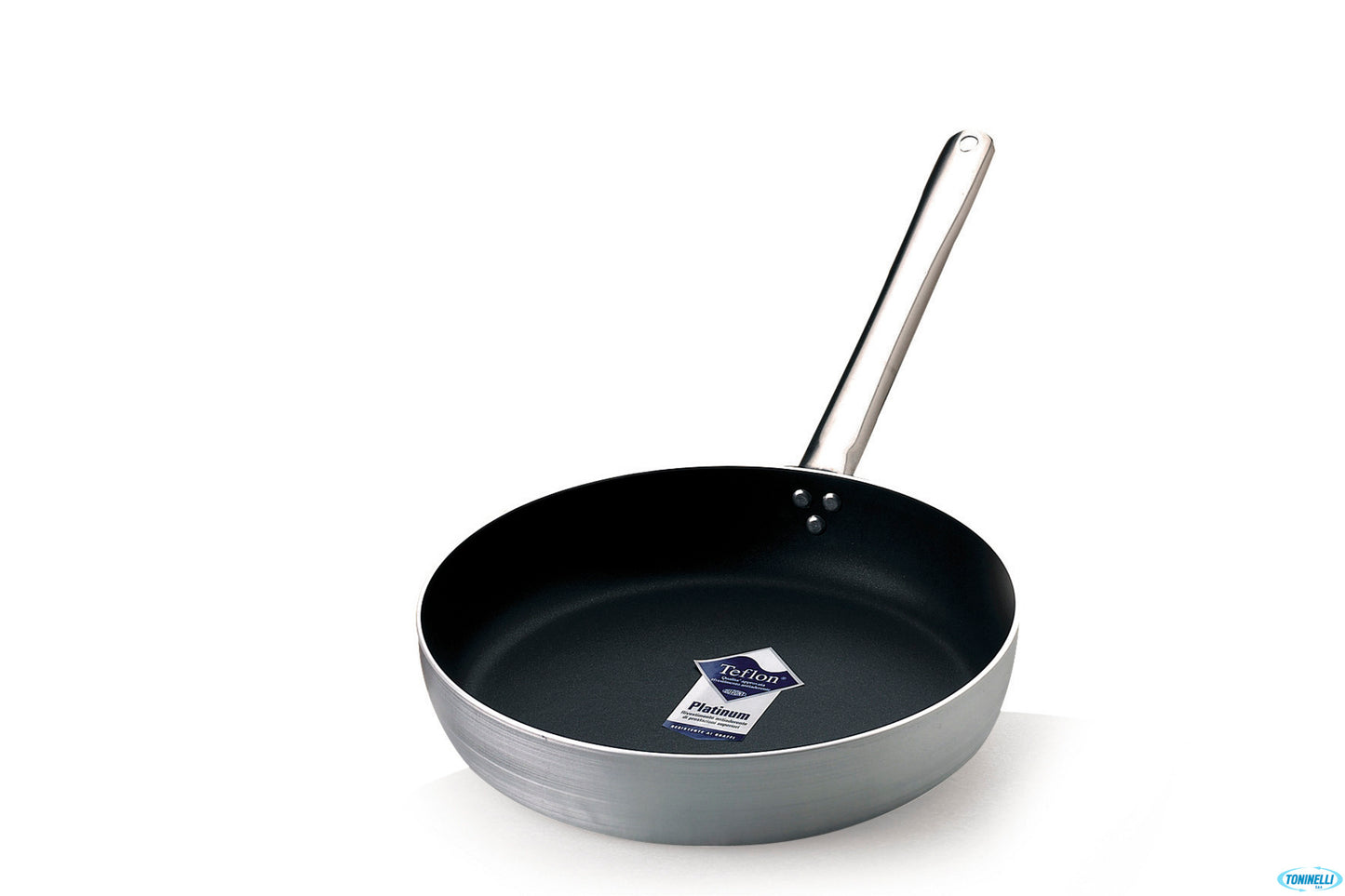 Padella Dritta A Friggere Antiaderente Con Manico Tubolare Inox Cm 45 H 8