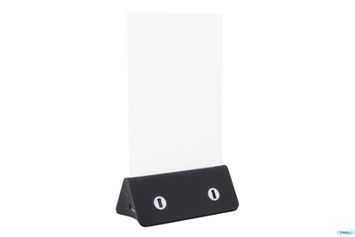 Portaposter-Powerbank Da Tavolo In Acrilico Con Caricabatterie Per Ricaricare Smartphone E Tablet Fo