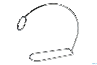 Portabottiglia In Metallo Cromato, Cm 22X6 H.20,5 Cm 30333