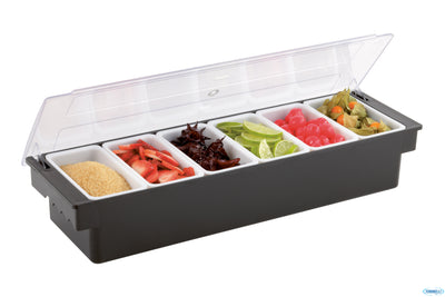 Portacondimenti Cm.50X16 H.10 6 Vaschette Abs, Pc, Pp 93171