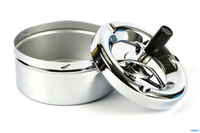 Posacenere A Pulsante Inox Cm.11 073017