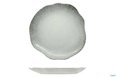 Radius-Piatto Piano Organic Cm.28 In Porcellana Decorata