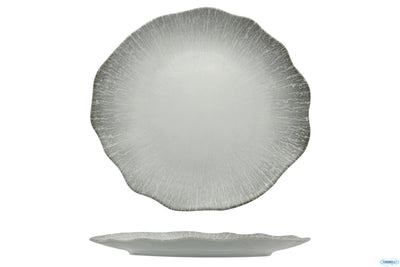 Radius-Piatto Piano Organic Cm.33 In Porcellana Decorata