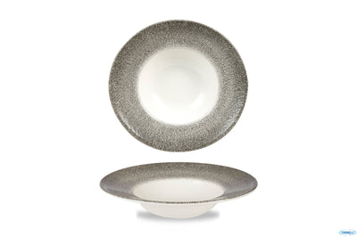 Raku Quartz Black Rim-Pasta Bowl Cm 24 Rkbqvwbm1