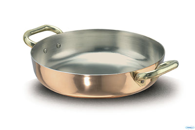 Rame Liscio Tegame 2M. Cm 24