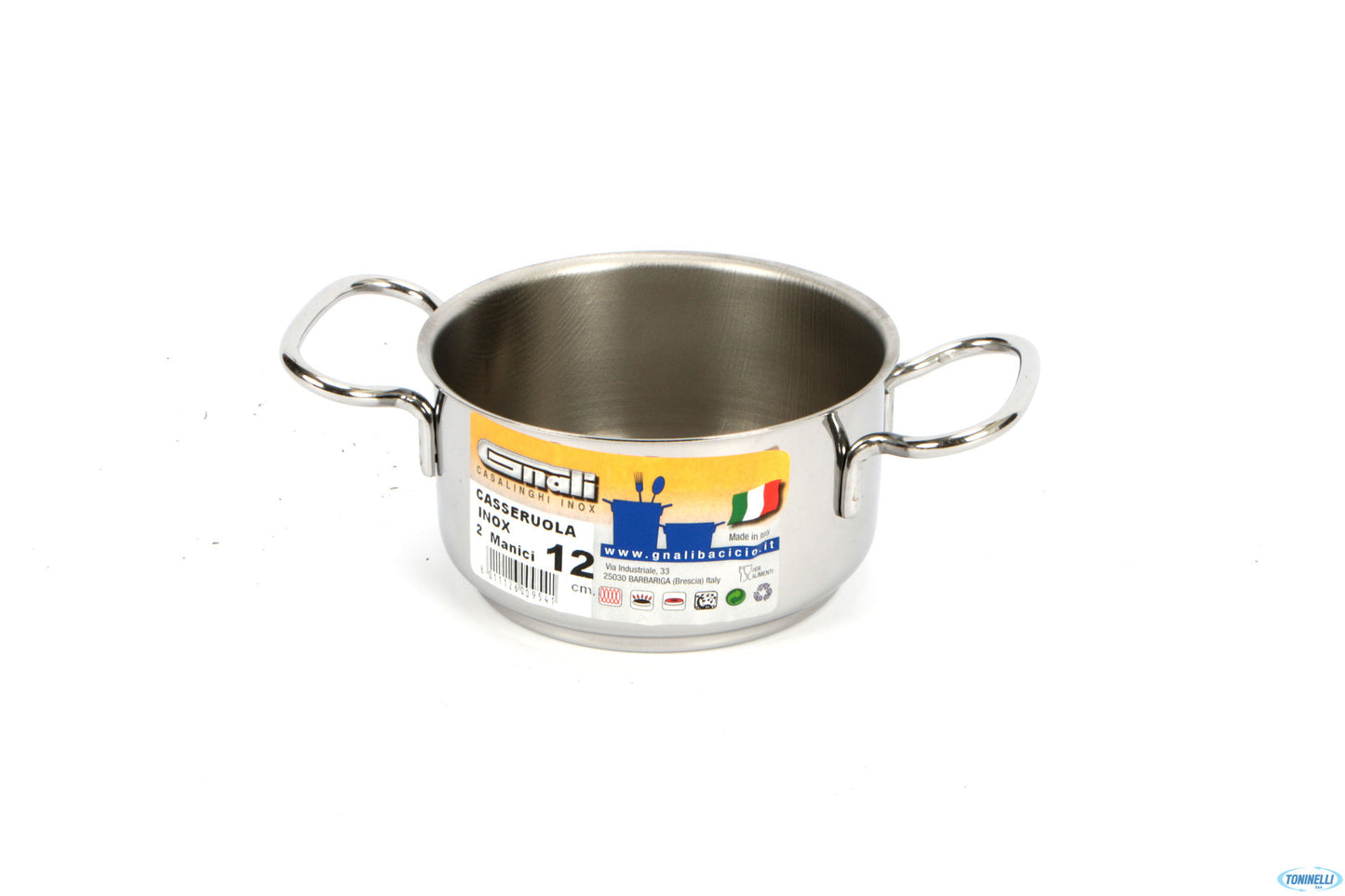 Realterm-Casseruola Alta 2 Manici Cm.12 C212