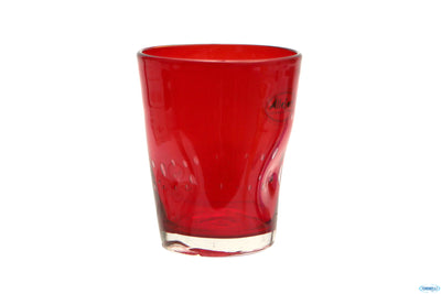 Rialto-Bicchiere Acqua Cl.35 Incamiciato Rosso T090105Cr
