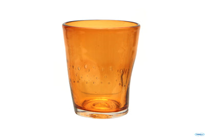 Rialto-Bicchiere Acqua Cl.35 Incamiciato Ambra T090105Ch