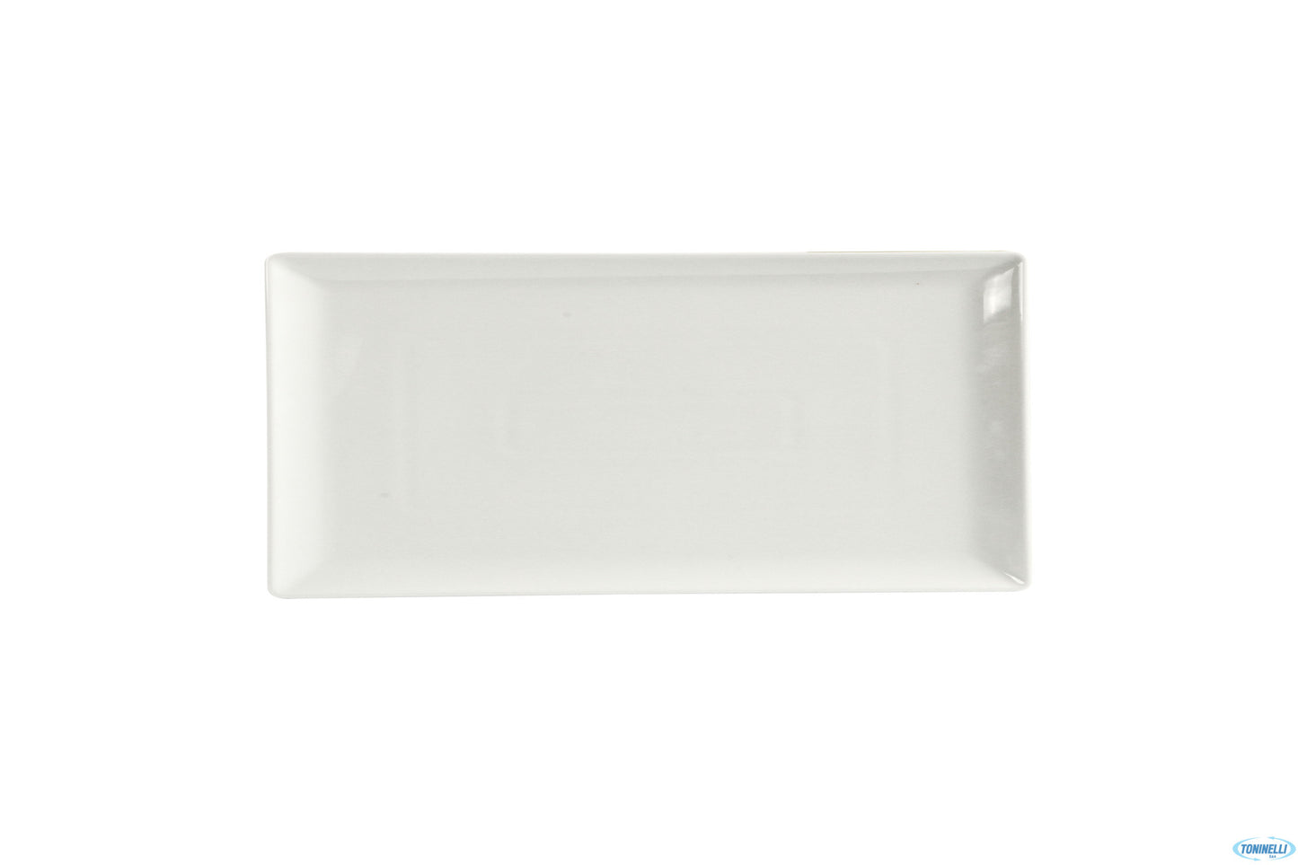 San Marino-Piatto Rettangolare Porcellana Bianca Cm.29X13 4336