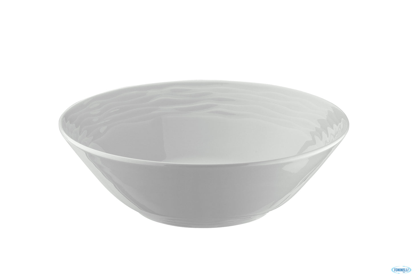 Insalatiera Sea Wave Bianco Ø Cm.23 - Confezione da 6 Pz.