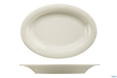 Vassoio OvaleCm 34x25 Sempre Avorio - Confezione da 6 Pz.