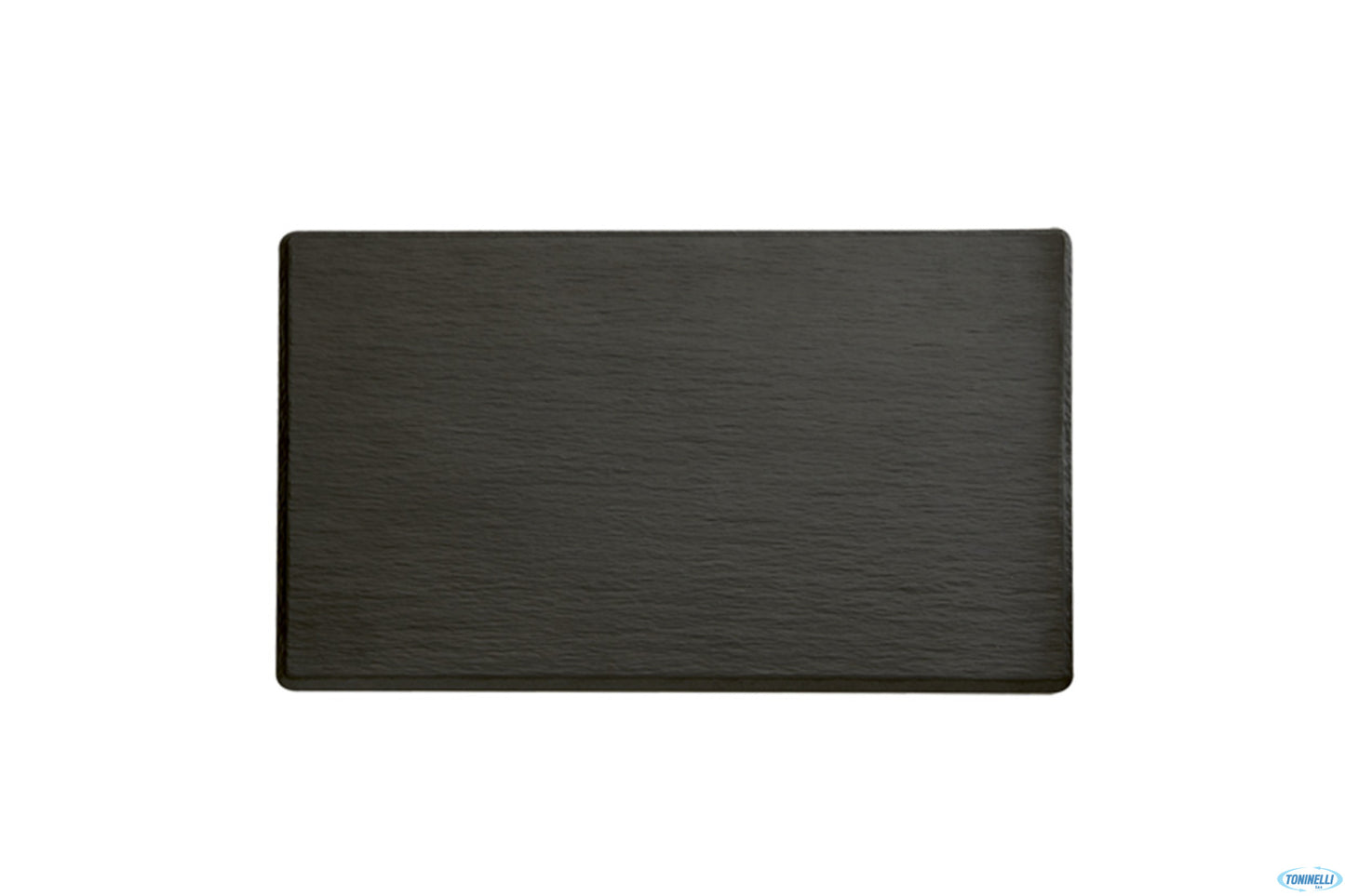 Slate-Vassoio In Melamina Nera Effetto Ardesia Gn 1.2 Cm 32,5X26,5 H. 1,2 Con Piedini Antiscivolo 83