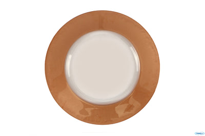 Sottopiatto Vetro Bordo Bronzo Cm.33 19230