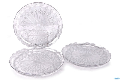 Stella-Confezione.3 Vassoi Tondi Cm30 Trasp.