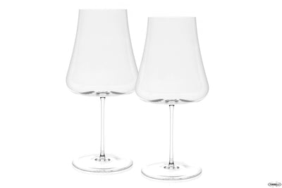 Stem Zero Volcano-Confezione 2 Calici Vino Rosso Cl 100 Soffiato A Bocca Manualmente 32019