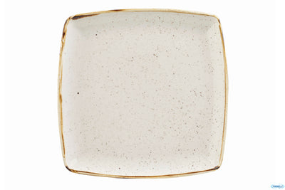 Stonecast Avorio-Piatto Piano Quadro Cm 26,8 Swhsds101