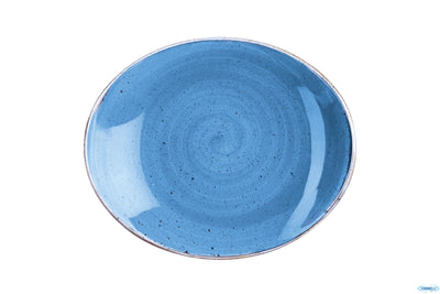 Stonecast Blu-Piatto Ovale Cm 19,2 Scfsop71
