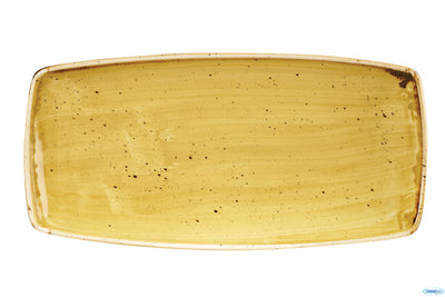 Stonecast Giallo-Piatto Rettangolare Oblungo Cm.29,5X14 Smssop111