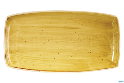 Stonecast Giallo-Piatto Rettangolare Oblungo Cm 34,5X18,5 Smssop141