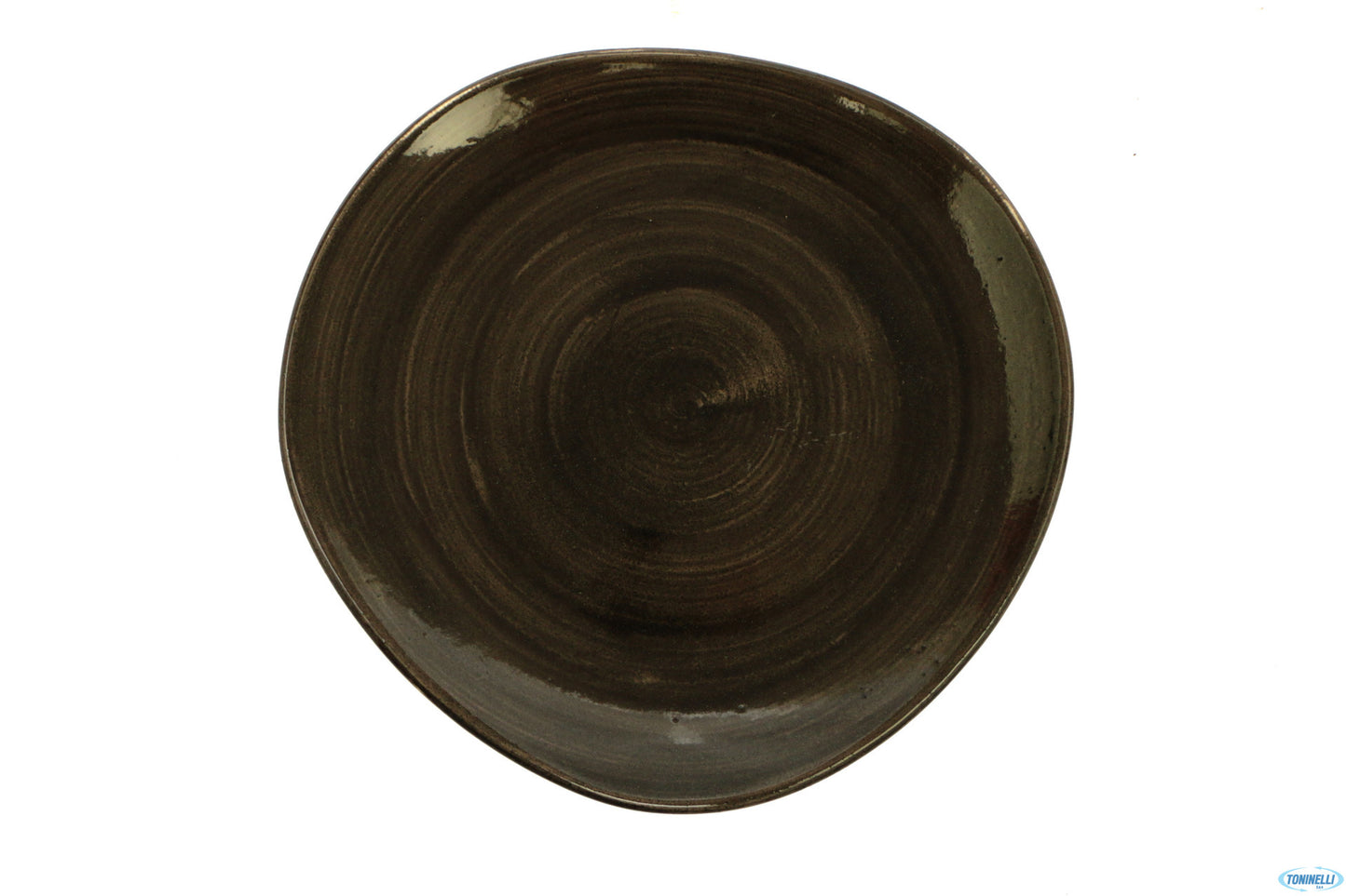 Stonecast Iron Black-Piatto Piano Organic Cm 28,6 Paibog111
